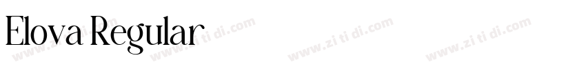 Elova Regular字体转换 Elova Regular字体转换